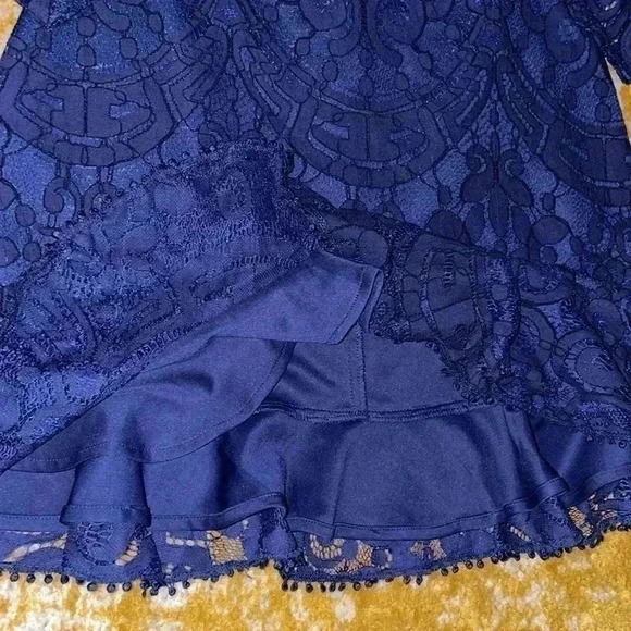 Two sisters the label, backless fit and flare lace sleeve party dress 6 NWT - Picture 4 of 7